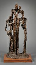 Rose Alterman Abstract Figural Bronze Sculpture