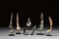 Seven Indonesian Carved Horn Spoons