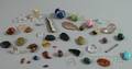 Large Group of Agates Quartz Malachite Garnets and Other Minerals