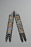 Southeast Beaded Cloth Bandolier Strap