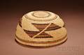 Northern California Polychrome Twined Basketry Hat