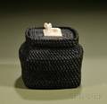 Eskimo Baleen Lidded Basket
