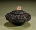 Eskimo Baleen Lidded Basket