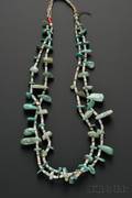 Southwest Turquoise and Heishi Necklace