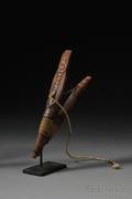 Northwest Coast Carved Wood Halibut Hook
