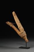 Northwest Coast Carved Wood Halibut Hook