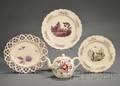 Four Creamware Table Items