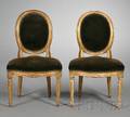 Set of Six Louis XVIstyle Giltwood Side Chairs