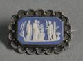 Wedgwood Dark Blue Jasper Dip Brooch