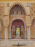 F Liger Hidalgo Spanish 18801945 Moorish Arch probably The Alcazar Palace Seville