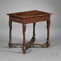 Provincial William  Mary Walnut Side Table