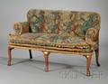William  Mary Walnut and Tapestry Upholstered Settee