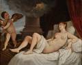 After Tiziano Vecelli called Titian Italian 14851576 Danae with Cupid