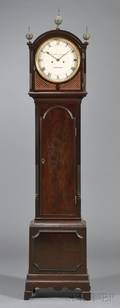 Regency Mahogany Dometop Tall Case Clock