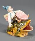 Continental Majolica Smoking Stand