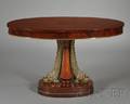 Empirestyle Mahogany and Brassmounted Center Table