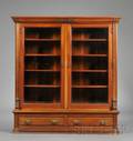 Eastlake Mahogany and Walnut Bookcase