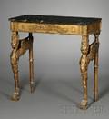 William Kentstyle Gilt Gesso Marbletop Console Table