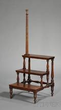 Regencystyle Mahogany Library Steps