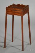Georgianstyle Mahogany and Inlay Kettle Stand