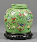 Chinese Porcelain Famille Verte Ginger Jar