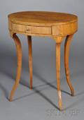 Biedermeier Fruitwood Occasional Table