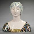 Tin Glazed Earthenware Bust of Beatrice