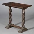 Baroquestyle Walnut Side Table