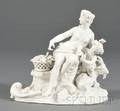 KPM White Glazed Porcelain Figure Group