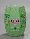 Chinese Export Greenglazed Porcelain Garden Seat