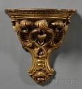 Italian Rococo Giltwood Wall Bracket