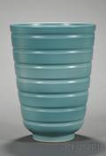 Wedgwood Keith Murray Design Duckegg Blue Slip Glazed Vase