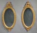 Pair of Louis XVstyle Giltwood Mirrors