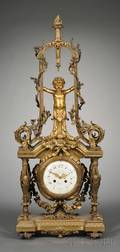 Baroquestyle Bronze Mantel Clock