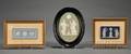 Three Framed Wedgwood Jasper Plaques
