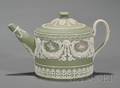 Wedgwood Three Color Jasper Dip Teapot and Cover