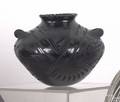 Black on black pueblo jar