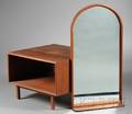 Scandinavian Design Framed Mirror and End Table