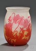 Galle Cameo Glass Vase
