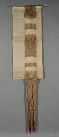 Woven Wool and Linen Wall Hanging