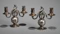 Pair of Georg Jensen Pomegranate Candelabra