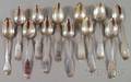 Twelve Assorted Coin Silver Tablespoons