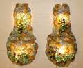 Pair of Art Glass Sconces 20th C