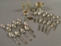 Group of Silver and Silverplated Flatware and Serving and Other Items