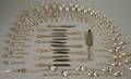 International Sterling Silver Wild Rose Pattern Partial Flatware Set for Twelve