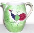 Green spatter cream pitcher