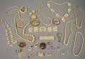 Group of Antique Ivory and Painted Porcelain Jewelry