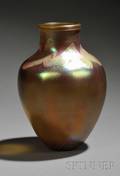Tiffany Favrile Decorated Glass Vase