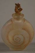 Lalique Molded Glass SnailNautilus Perfume Bottle