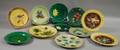 Seventeen Assorted Majolica Plates